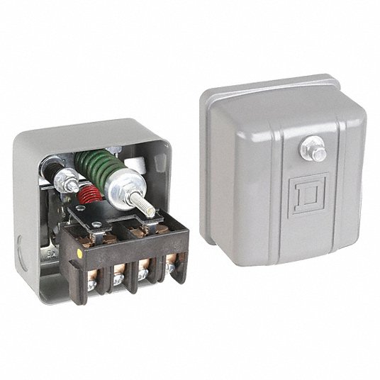 Pressostat Telemecanique 9013Fsg2j21m4 - Interrupteur Pression Eau, 30/50 Psi, 1 Port 1/4"